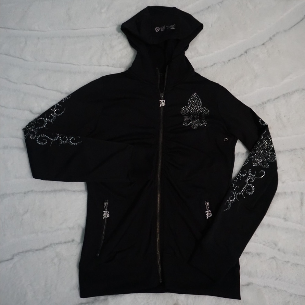BCBGMaxAzria Black Zip-Up Jacket